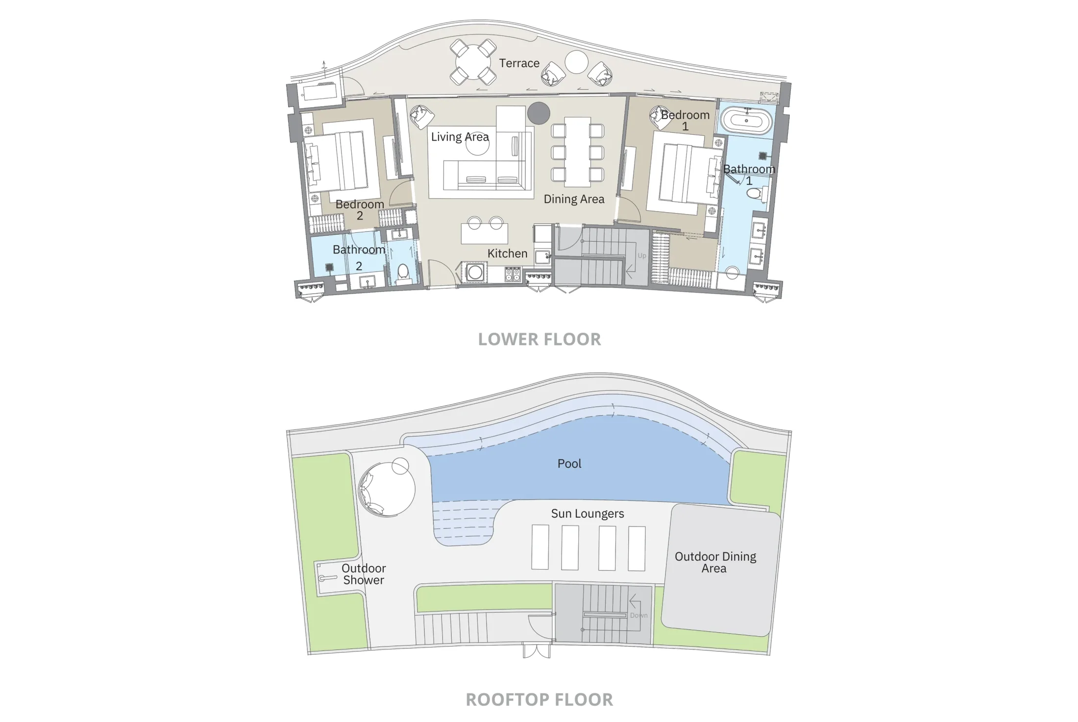 Angsana Golf Residences Topaz — 2A Penthouse floor plan